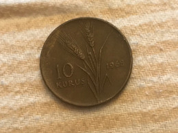 Münze Münzen Umlaufmünze Türkei 10 Kurus 1968 - Turquie