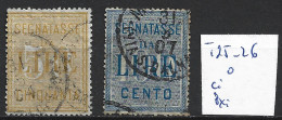 ITALIE TAXE 25-26 Oblitérés Côte 55 € - Postage Due