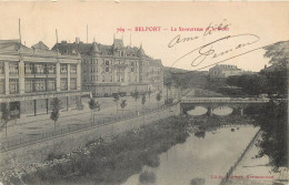 (RIAS) 90 BELFORT. La Savoureuse Et Le Pont Ainsi Que Les Galeries Modernes 1906 (fine Ridule Coin Gauche)... - Belfort – Le Lion