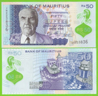 MAURITIUS 50 RUPEES 2021 P-65b UNC POLIMER - Mauricio