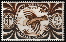 Timbre-poste Gommé Neuf** - Série De Londres Cagou - N° 230 (Yvert) - Nouvelle-Calédonie Et Dépendances 1942 - Neufs