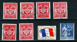 Timbres De Franchise Militaire Obliterés - Military Postage Stamps