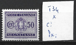 ITALIE TAXE 34 * Côte 0.50 € - Portomarken