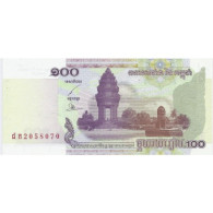CAMBODGE - PICK 53 - 100 RIELS 2001 - Cambogia