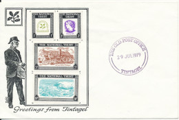 Great Britain Cover Tintagel Stamps / Seals The Old Post Office Tintagel 29-7-1979 - Brieven En Documenten
