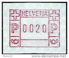 Schweiz Suisse 1981: FRAMA-ATM Timbre Automatique Label Of Vending Machine Zumstein 6 Michel 3.3 ** (SBK = CHF 3.00)) - Postage Meters