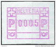 Schweiz Suisse 1981: FRAMA-ATM Timbre Automatique Label Zumstein 4 Michel 3.3a ** Normale Wertstufen (SBK = CHF 3.50) - Máquinas De Franquear