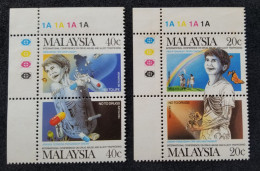 Malaysia International Conference On Drug Abuse 1987 Skeleton Rainbow Butterfly (stamp Plate) MNH *see Scan - Malaysia (1964-...)