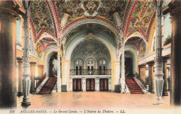 FRANCE - Aix Les Bains - Le Grand Cercle - L'Entrée Du Théâtre - LL - Carte Postale Ancienne - Aix Les Bains