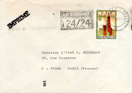 BELGIQUE SEUL SUR LETTRE POUR LA FRANCE 1984 - Brieven En Documenten