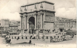 FRANCE - Marseille - Vue Générale - Le Place D'Aix Et L'Arc De Triomphe - L'Escalier - LL - Carte Postale Ancienne - Otros Monumentos