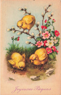 FETES-VOEUX - Pâques - Joyeuses Pâques - Trois Poussions - Carte Postale Ancienne - Easter