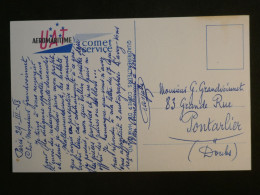 DI 9 FRANCE   BELLE  CARTE AEROMARITIME 1963     ++ AFF. INTERESSANT+++ - 1960-.... Lettres & Documents