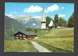 Wengen Prot Kirche Lobhorn Sulegg Photo Carte Briefstempel Waarschoot Htje - Wengen