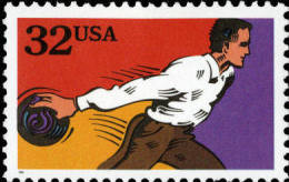 1995 USA Recreational Sport Stamp- Bowling C#2963 - Bowls