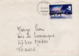 FINLANDE SEUL SUR LETTRE DE VAASA POUR LA FRANCE 2001 - Cartas & Documentos