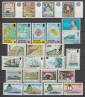 TRISTAN DA CUNHA - 1977/..  PETIT LOT De SERIES COMPLETES ** MNH - BATEAUX / PAYSAGES.. - COTE = 28 EUR - Tristan Da Cunha