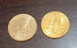 Thailand Coin 25 Satang 1996 Golden Jubilee 50th Anniversary - Reign Of King Rama IX Y345 - Tailandia