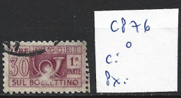 ITALIE COLIS POSTAUX 76 Oblitéré Côte 0.15 € - Colis-postaux