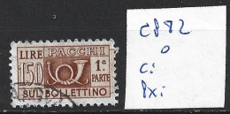 ITALIE COLIS POSTAUX 82 Oblitéré Côte 0.15 € - Postal Parcels