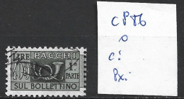 ITALIE COLIS POSTAUX 86 Oblitéré Côte 0.20 € - Colis-postaux