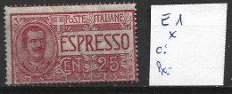 ITALIE EXPRES 1 * Côte 50 € ( Gomme Craquelée ) - Poste Exprèsse