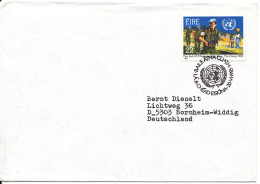 Ireland Cover FDC ?? 20-6-1985 Postmark Irish UN Peace Keeping Force The Congo 1960 Sent To Germany - FDC