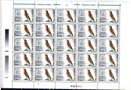 ROMANIA 1996 FAUNA SET OF 6 FULL SHEETS MI No 5208-13 MNH VF!! - Volledige & Onvolledige Vellen