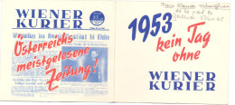 Kalender Calendrier - Wiener Kurier 1953 - Small : 1941-60
