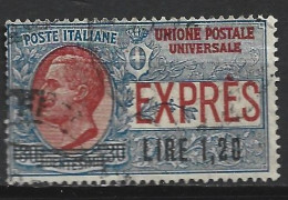 ITALIE EXPRES 7 Oblitéré Côte 3 € - Poste Exprèsse