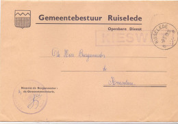 Omslag Enveloppe - Gemeentebestuur Ruiselede - 1959 - Briefe