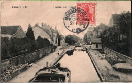 ! [67] Cpa Zabern Im Elsass, Saverne, Kanal, Canal, Ship, KOS Stempel Mommenheim, 1908 - Saverne