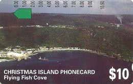 CHRISTMAS ISLAND $10  VIEW OF ISLAND LANDSCAPE 2ND $10 CARD ( OUT OF 3)  MINT SCARCE READ DESCRIPTION !! - Christmas Island