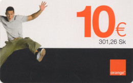 Figure 10 Euro, Orange Mobil Slovakia, Thin Cardboard, Expire 30.06.2011, 290 Sk, Slovakia - Slovakia
