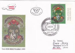 TAG DER BRIEFMARKE ,FDC  COVERS 1995 AUSTRIA - Cartas & Documentos