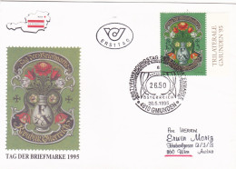 TAG DER BRIEFMARKE ,FDC  COVERS 1995 AUSTRIA - Brieven En Documenten