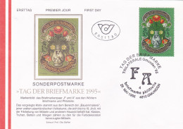 TAG DER BRIEFMARKE ,FDC  COVERS 1995 AUSTRIA - Briefe U. Dokumente