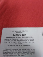 Doodsprentje Rachel Gos / Watou 3/3/1906 Poperinge 8/4/1976 ( Maurice Worm ) - Religion & Esotérisme