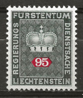 LIECHTENSTEIN: **, SERV. N° YT 53, TB - Dienstzegels