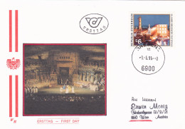 BREGENZER FESTSPIELE ,FDC  COVERS 1995 AUSTRIA - Lettres & Documents