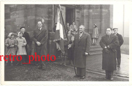 Carte, 67 – Photo G. Haus Rothau – Cérémonie, Drapeau - Rothau