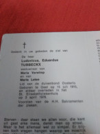 Doodsprentje Ludovicus Eduardus Tubbeckx / Geel 15/7/1915 - 3/4/1976 ( Maria Verwimp / Maria Leten ) - Religion & Esotérisme