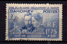 Dahomey   - 1938  - Pierre Et Marie Curie  - N° 109- Oblit - Used - Usati