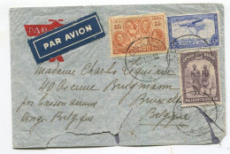 Congo C.O.B. 174 + 188 + PA 11 Sur Lettre Lokandu Le 30/11/1938 - Stanleyville Le 02/12/1938 - Storia Postale