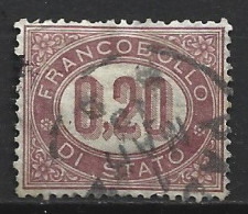 ITALIE SERVICE 3 Oblitéré Côte 0.50 € - Oficiales