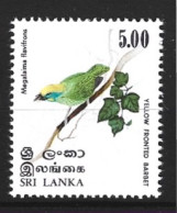 SRI LANKA. N°530 De 1979. Barbu à Front D'or. - Climbing Birds