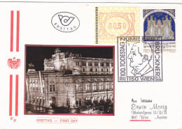 ANTON BRUCKNER ,FDC  COVERS 1996 AUSTRIA - Storia Postale