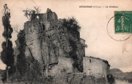 Vercoiran (Drôme) Le Château Féodal, Ruines - Carte De 1911 - Autres & Non Classés