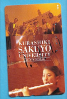 Japan Telefonkarte Japon Télécarte Phonecard - Musik Music Musique Girl Frau Women Femme - Muziek