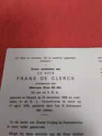 Doodsprentje Frans De Clerck/ Opwijk 25/12/1909 Aalst 17/4/1976 ( Elisa De Nil ) - Religion & Esotérisme